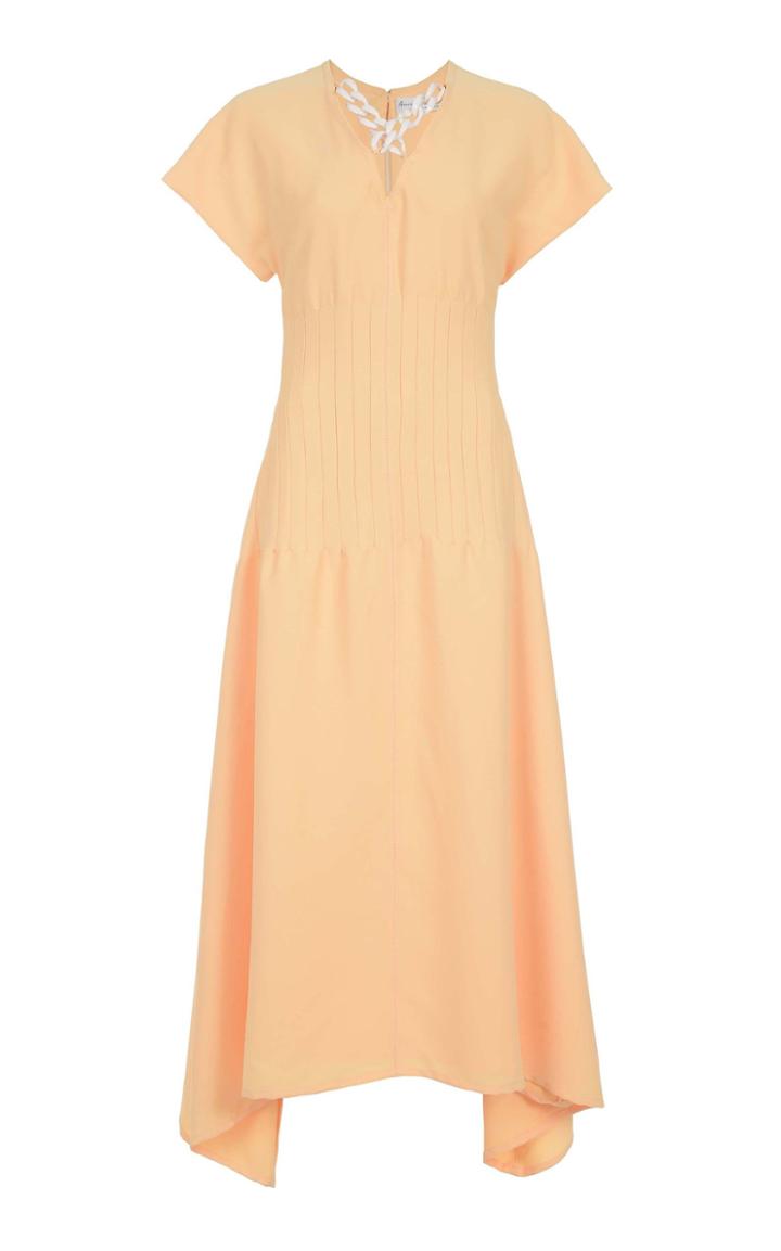 Amal Al Mulla Cinched Crepe Midi Dress