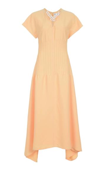 Amal Al Mulla Cinched Crepe Midi Dress