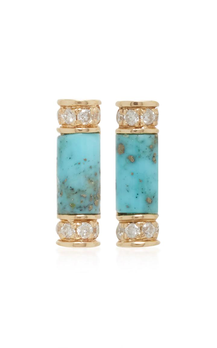 Sydney Evan Small Stone Roll Studs
