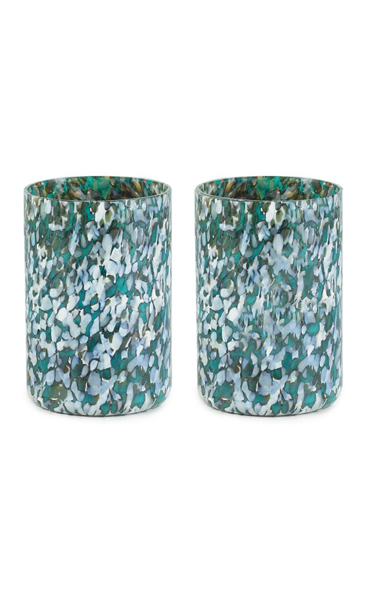 Moda Operandi Stories Of Italy Set Of Msm 2 Ivory & Green Glasses