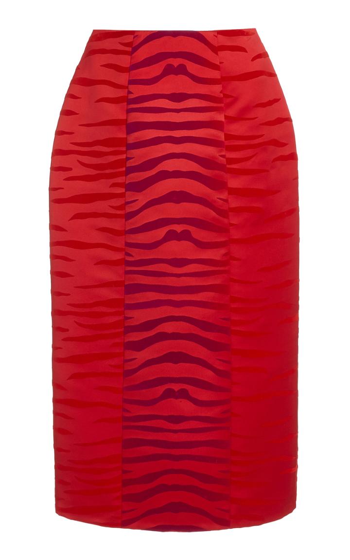 Moda Operandi Markarian Tiger Print Midi Skirt