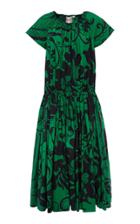 Moda Operandi La Doublej Positano Printed Cotton Midi Dress Size: Xs