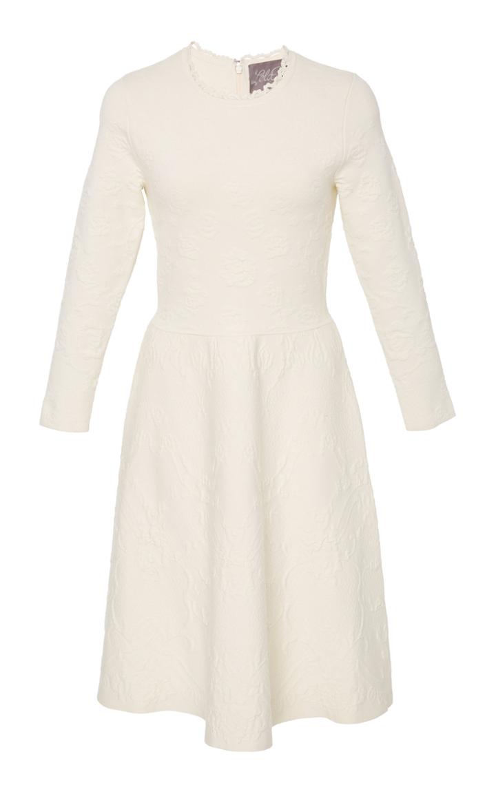 Lela Rose Full Skirt Knit Dress
