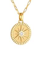 Pamela Zamore Twelve Point Star 18k Yellow Gold Diamond Necklace