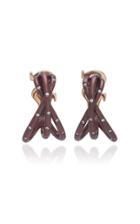 Syz Fireworks Titanium And Pink Gold Twinkle Twinkle Earrings