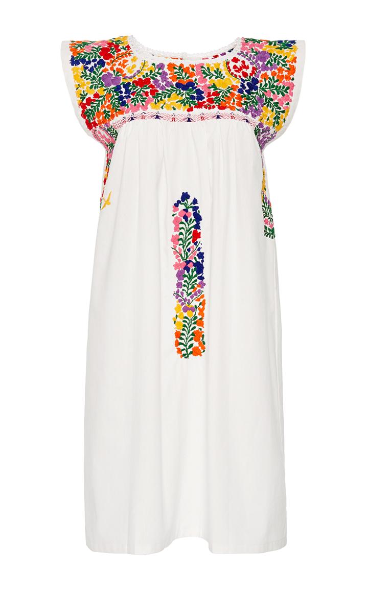 Mi Golondrina Arroyo De Flores Hand Embroidered Dress