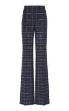 Moda Operandi Akris Farida Plaid Cotton-silk Blend Boot-leg Pants Size: 2