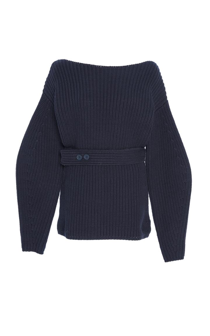 Apiece Apart Suus Belted Boatneck Top