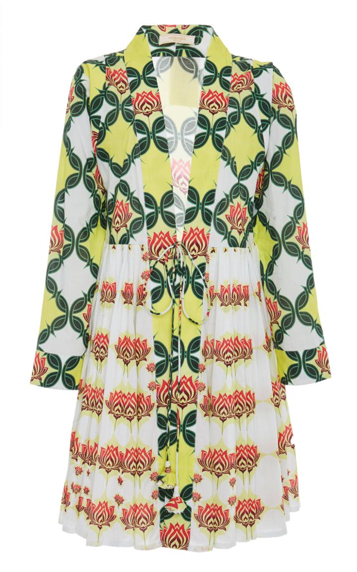 Verandah Jama Lotus Motif Cotton Jacket