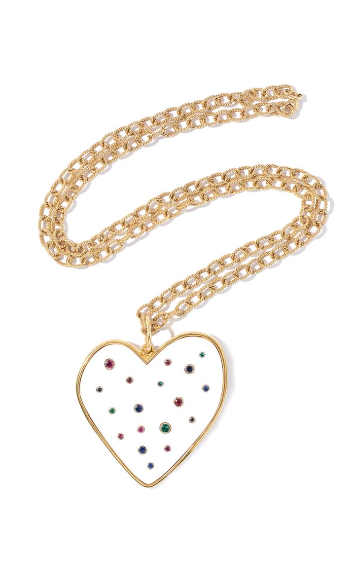 Edie Parker Large Heart Pendant