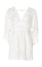 Zuhair Murad Cape Sleeve Embroidered Jumpsuit