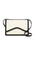 Rylan Two-tone Geometric Leather Shoulder Bag