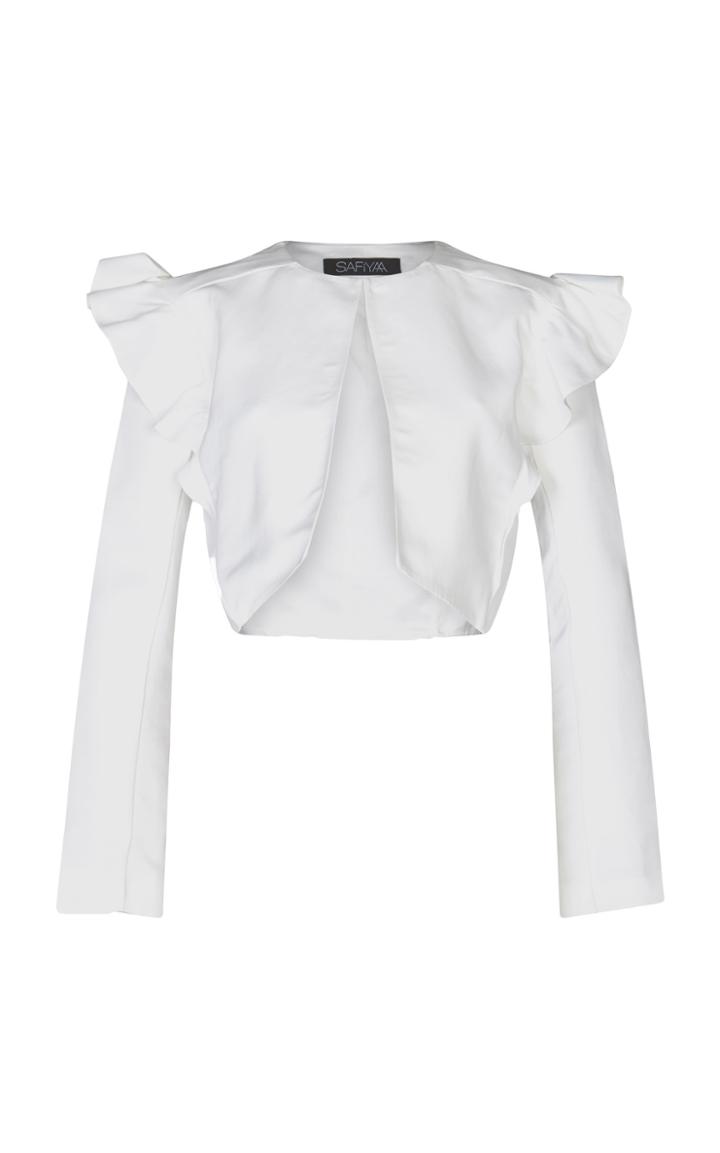 Safiyaa Petal Ruffle Jacket