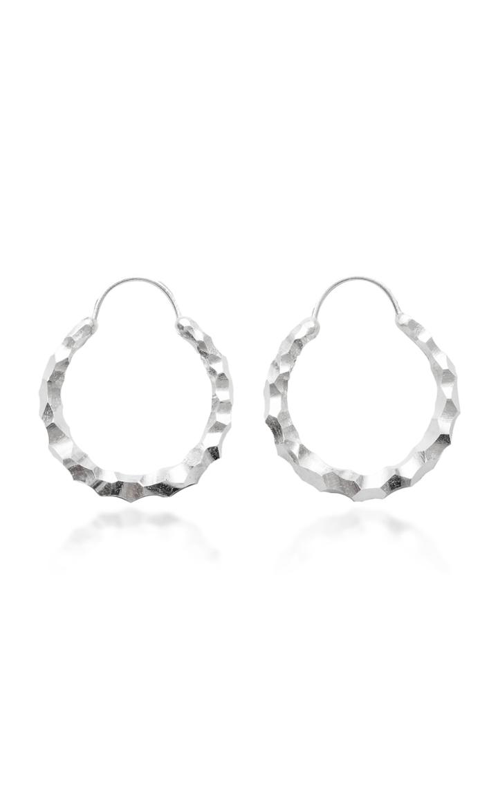 All Blues Large Snake Carved Sterling Silver Earrings