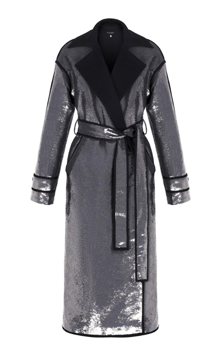 Rasario Silver Sequin Coat