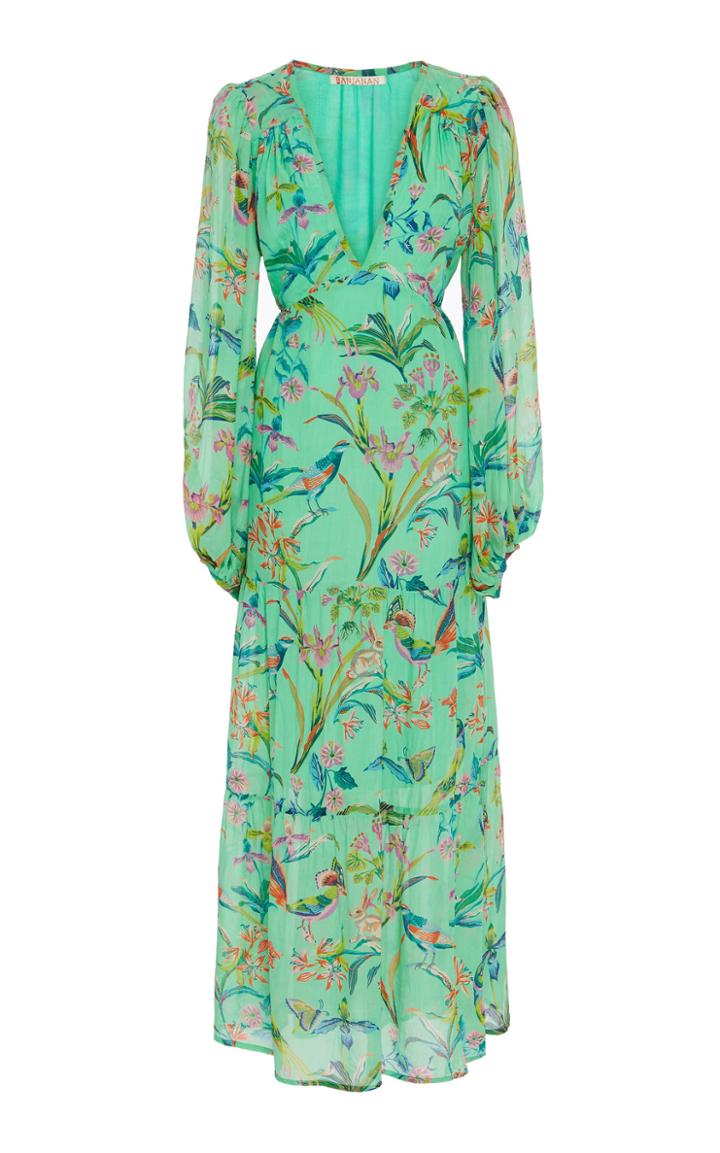Banjanan Laura Floral Silk Chiffon Dress