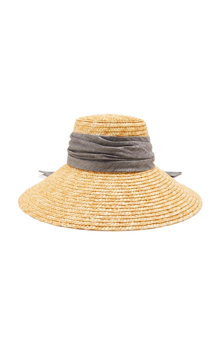 Eugenia Kim Annabelle Ribbon-trimmed Straw Sunhat