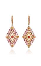 Marlo Laz Pink Shamans Eye Earrings