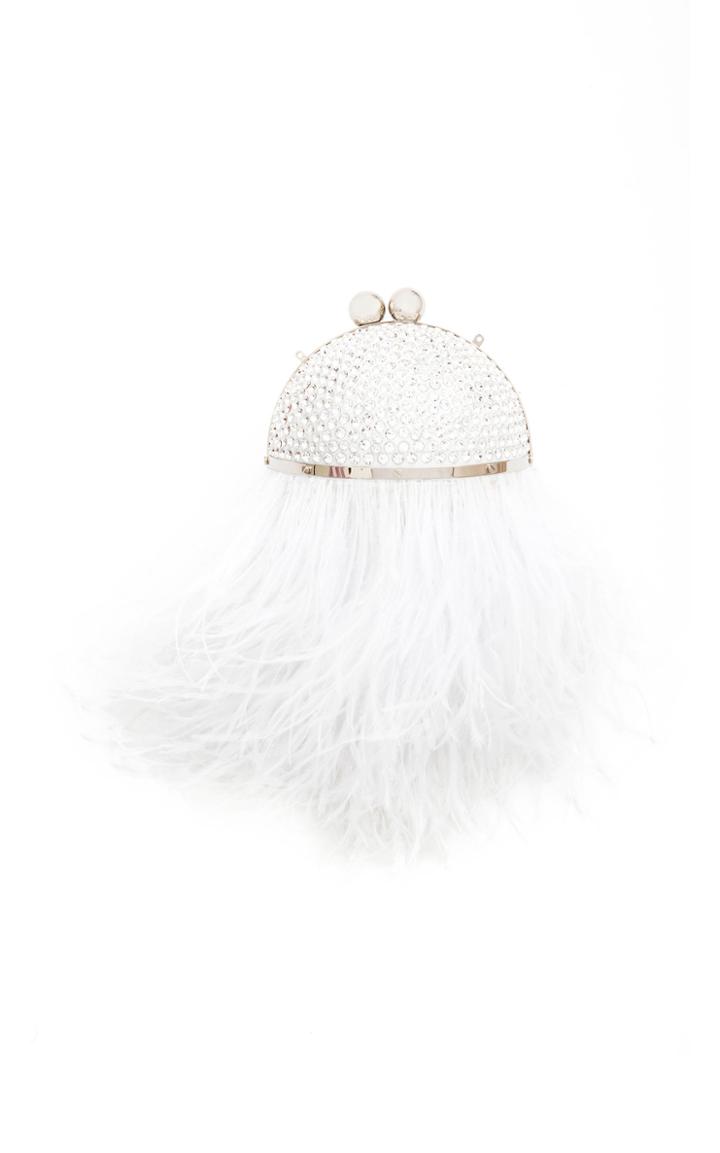 Marzook Crystal Orb Shoulder Bag With Feathers