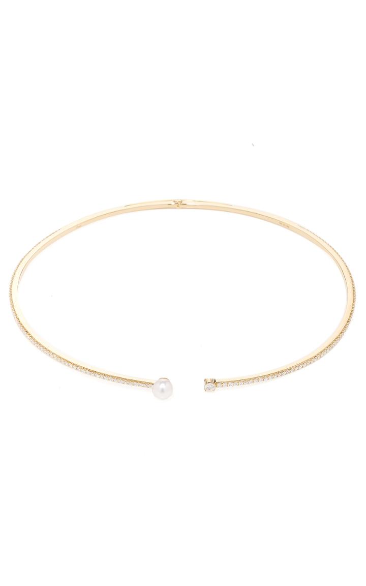 Hueb Spectrum 18k Gold Diamond And Pearl Choker