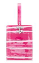 Edie Parker Oval Striped Marble Bag