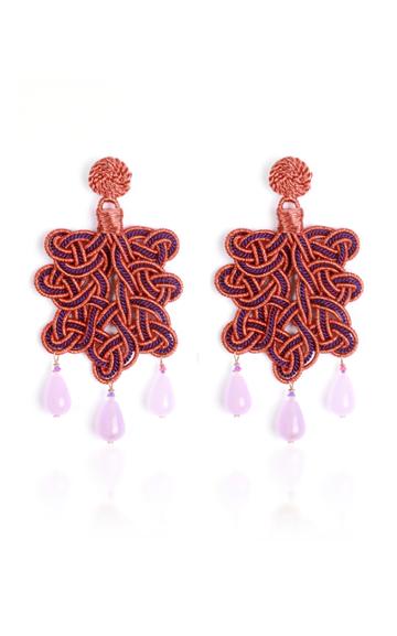 Anna E Alex Foglia Lilac Earrings