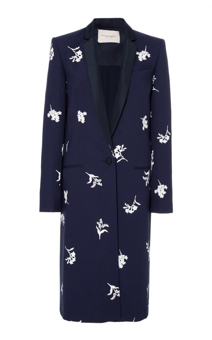 Carolina Herrera Floral Printed Coat