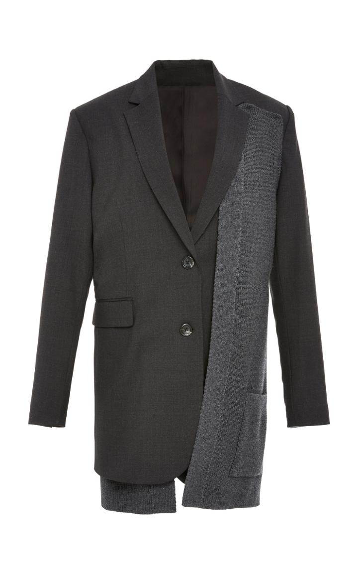 Monse Knit Woven Combo Jacket