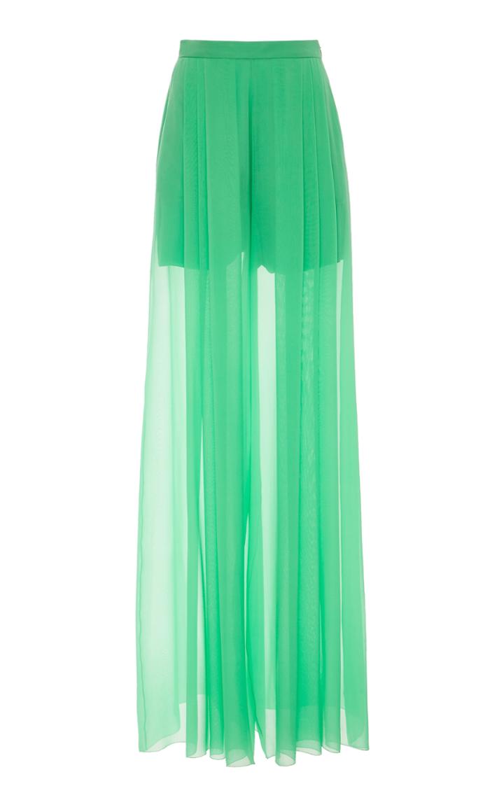 Delpozo Long Georgette Trousers
