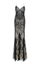 Roberto Cavalli Embellished Ruffled Gown