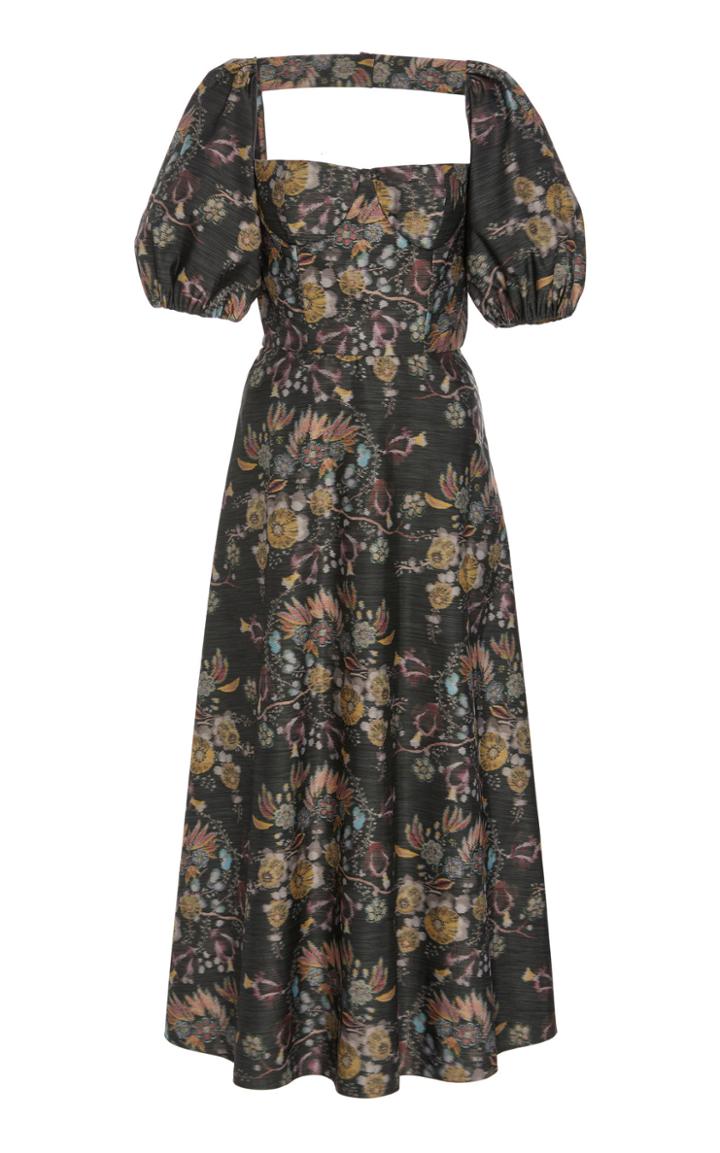 Markarian Exclusive Battista Floral Taffeta Dress