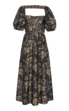 Markarian Exclusive Battista Floral Taffeta Dress