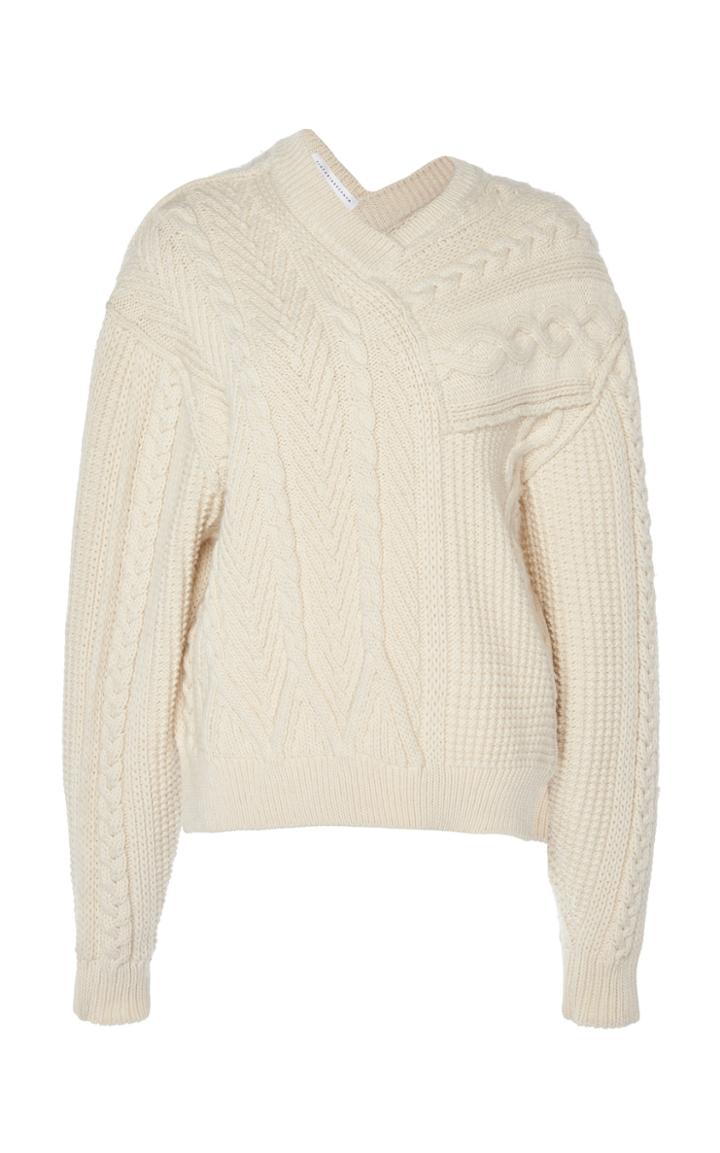 Victoria Beckham Wool Patch Knit Sweater