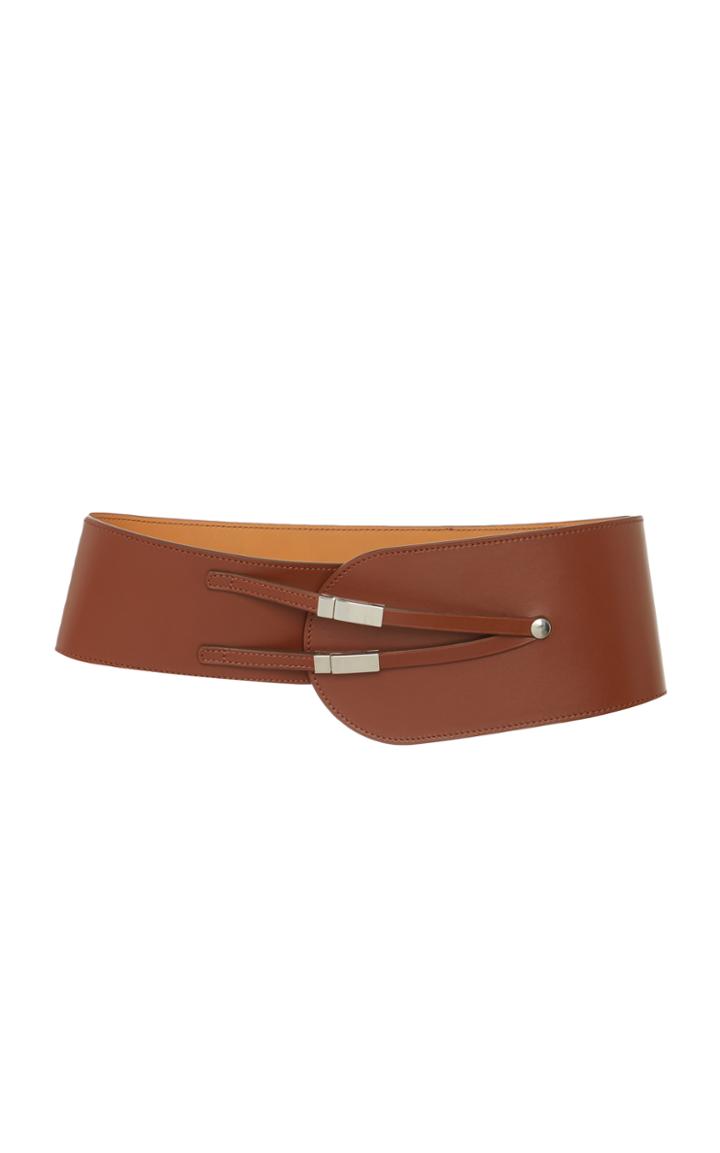 Maison Vaincourt Exclusive Kyoto Wide Calf Leather Belt