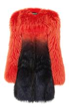 Versace Degrade Mixed Fur Coat