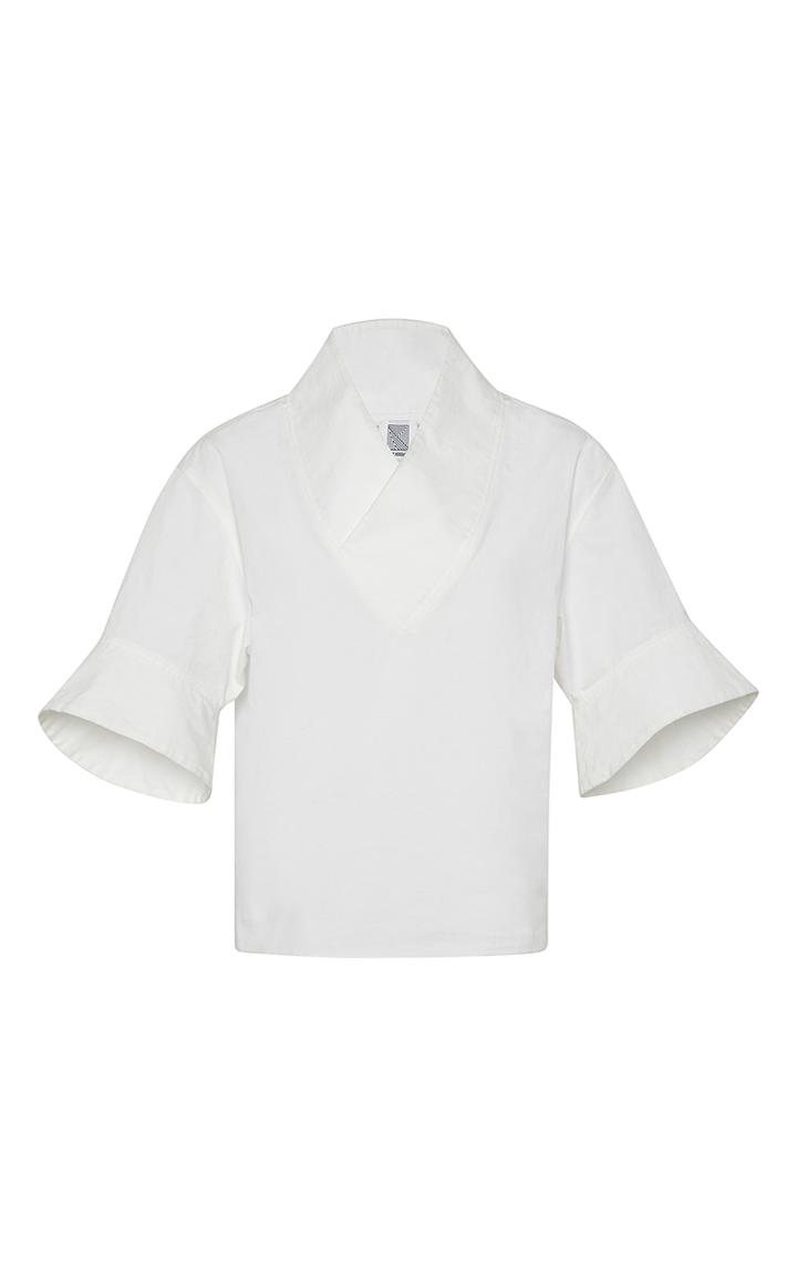 Rosie Assoulin Cotton Poplin Domo Arigato Top