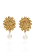 Jennifer Behr Juno Pearl-drop Gold Earrings