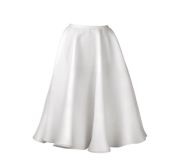 Rochas White Skirt