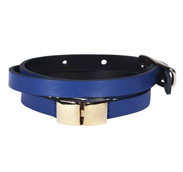 Maison Boinet Electric Blue Buckle Belt 