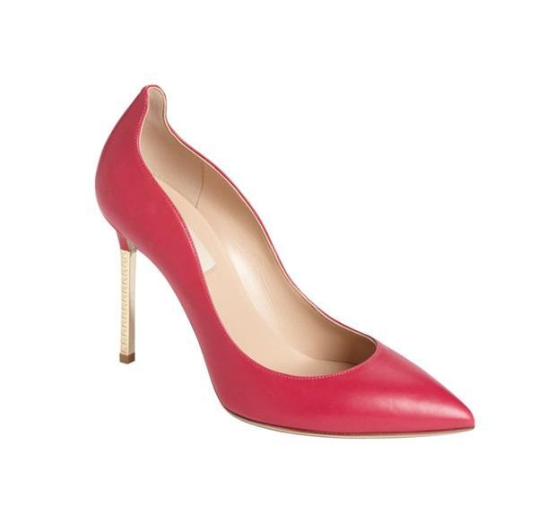 Valentino Studded Stiletto Metal Heel Red Pump
