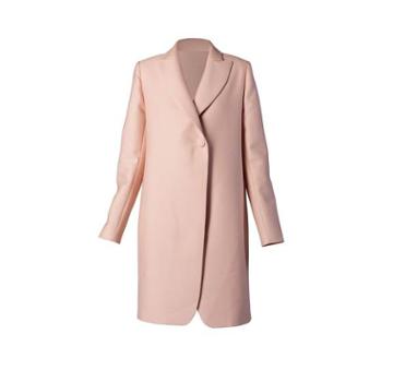 Martin Grant One Button Smoking Pink Coat 