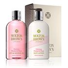 Molton-brown Delicious Rhubarb & Rose Body Wash & Lotion Gift Set