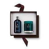 Molton-brown Russian Leather Bath & Candle Gift Set