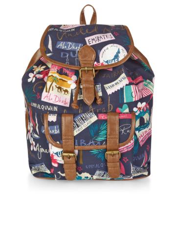 Monsoon Uae Print Backpack