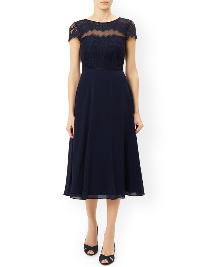 Monsoon Mimosa Lace Midi Dress