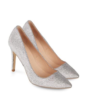 Monsoon Russell Glitter Court Shoes