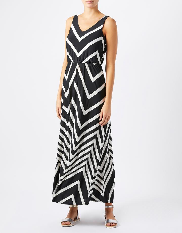 Monsoon Khloe Shorter Length Stripe Maxi Dress