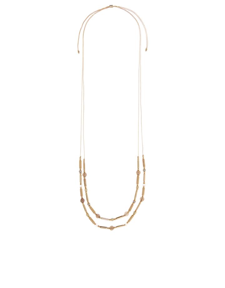 Monsoon 2 Layer Semi Precious Beaded Necklace