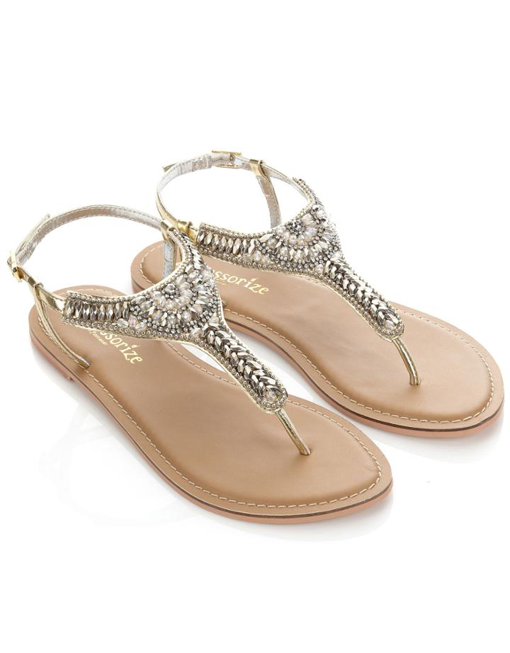 Monsoon Petrus Embellished Sandals