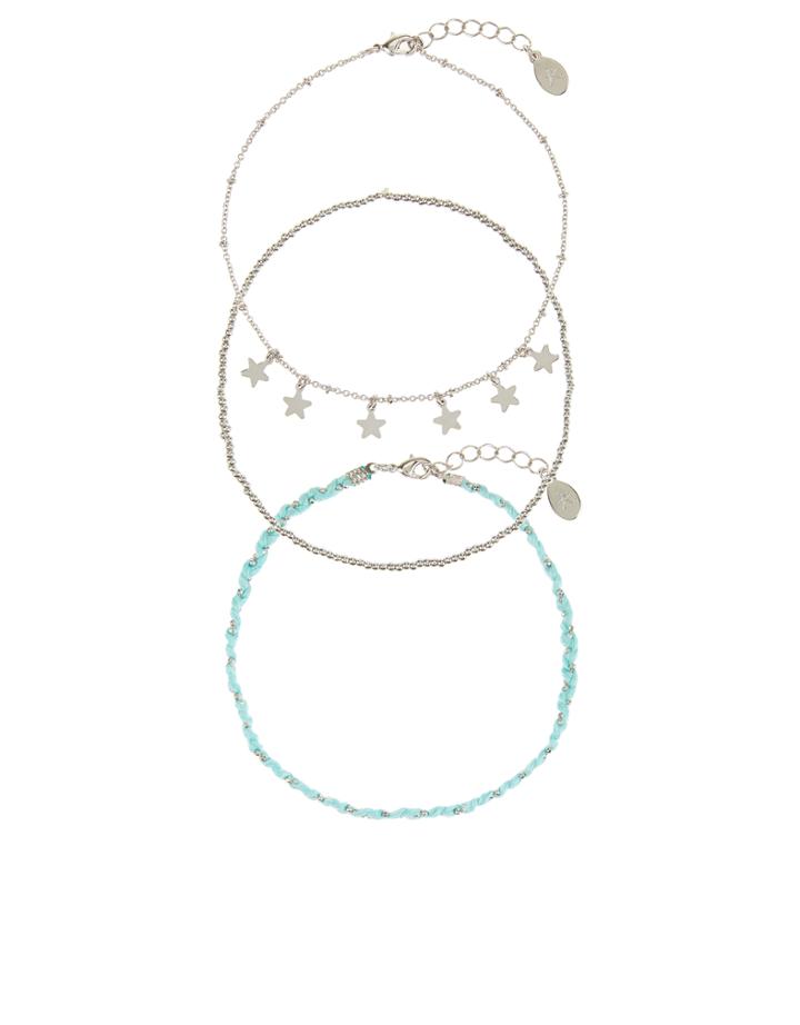 Monsoon 3 X Star Anklets